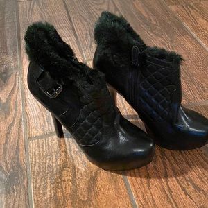 Guess black booties size 7.5